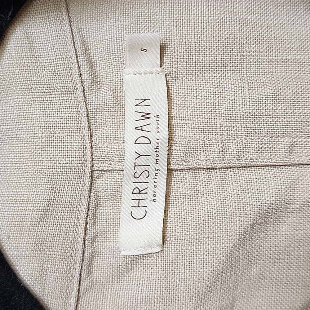 Christy Dawn The Pearl Jumpsuit in Oatmeal Linen - Picture 5 of 11